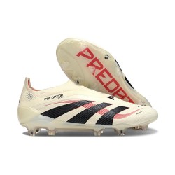 adidas Predator 25 Elite LL FG Beżowy Czarny Czerwony