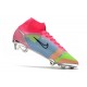 Buty Nike Mercurial Superfly 8 Elite FG Różowy Niebieski Zielony