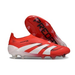 adidas Predator 25 Elite LL FG Czerwony Biały Czarny