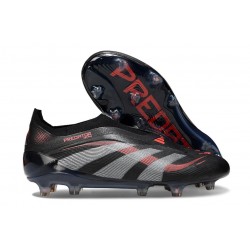 adidas Predator 25 Elite LL FG Czarny Wilczy Czerwony