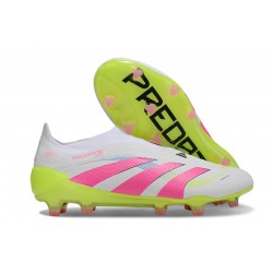 adidas Predator 25 Elite LL FG Biały Różowy Zawistny
