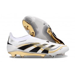 adidas Predator 25 Elite LL FG Biały Czarny Złoto