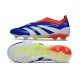 adidas Predator 25 Elite LL FG Niebieski Biały Czerwony