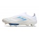 Korki Piłkarskie adidas F50+ Laceless FG Biały Srebro Niebieski