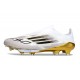Korki Piłkarskie adidas F50+ Laceless FG Biały Czarny Złoto