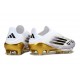 Korki Piłkarskie adidas F50+ Laceless FG Biały Czarny Złoto