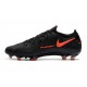 Buty Nike Phantom GT Elite FG Czarny Czerwony Ciemny Szary