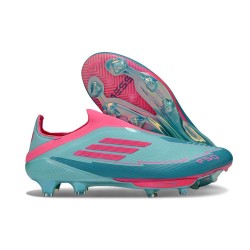 Korki Piłkarskie adidas F50+ Laceless FG X Messi Niebieski Różowy