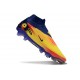 Wysokie buty piłkarskie Nike Phantom 6 Elite FG Zawistny Niebieski Złoty