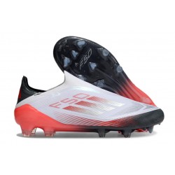 Buty Piłkarskie adidas F50 Elite Laceless FG Biały Czarny Czerwony