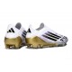 Buty Piłkarskie adidas F50 Elite Laceless FG Biały Czarny Złoto