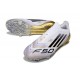 Buty Piłkarskie adidas F50 Elite Laceless FG Biały Czarny Złoto