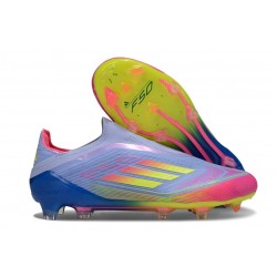 Buty Piłkarskie adidas F50 Elite Laceless FG Niebieski Zawistny Różowy