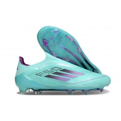Buty Piłkarskie adidas F50 Elite Laceless FG Niebieski Czarny