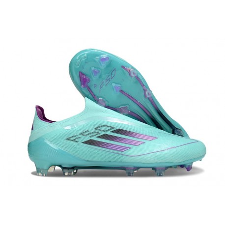Buty Piłkarskie adidas F50 Elite Laceless FG Niebieski Czarny