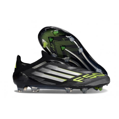 Buty Piłkarskie adidas F50 Elite Laceless FG Czarny Biały Zawistny