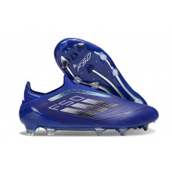 Buty Piłkarskie adidas F50 Elite Laceless FG Niebieski