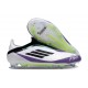Buty Piłkarskie adidas F50 Elite Laceless FG X Messi Biały Czarny Fioletowy