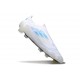 Buty Piłkarskie adidas F50 Elite Laceless FG Biały Srebro Niebieski