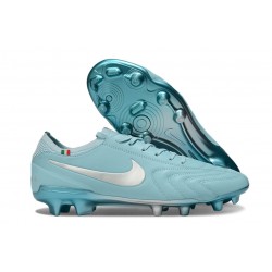 Nike Tiempo Legend 10 Elite FG Niebieski Srebro