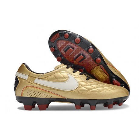 Nike Tiempo Legend 10 Elite FG R10 Złoto Biały