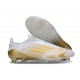 Korki adidas F50 Elite Sznurowadeł FG Biały Złoto