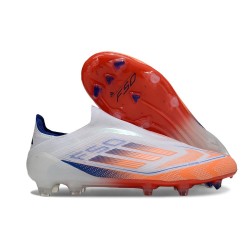 Korki adidas F50 Elite Sznurowadeł FG Biały Czerwony Niebieski