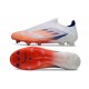 Korki adidas F50 Elite Sznurowadeł FG Biały Czerwony Niebieski