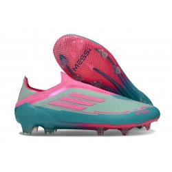 Korki adidas F50 Elite Sznurowadeł FG X Messi Niebieski Różowy