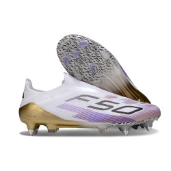 Korki adidas F50 Elite Sznurowadeł FG Biały Fioletowy Czarny