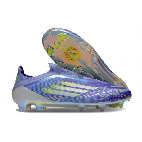Korki adidas F50 Elite Sznurowadeł FG Fioletowy Biały