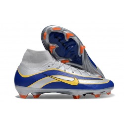 Nike Air Zoom Mercurial Superfly X Elite FG Srebro Niebieski Zawistny