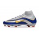 Nike Air Zoom Mercurial Superfly X Elite FG Srebro Niebieski Zawistny