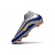 Nike Air Zoom Mercurial Superfly X Elite FG Srebro Niebieski Zawistny