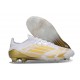 Buty Piłkarskie adidas F50 Elite FG Biały Złoto