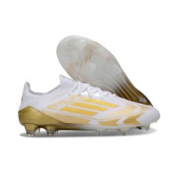 Buty Piłkarskie adidas F50 Elite FG Biały Złoto