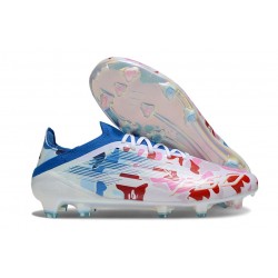 Buty Piłkarskie adidas F50 Elite FG Biały Różowy Niebieski Czerwony 