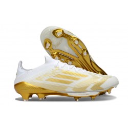 Buty adidas F50+ Elite FG Biały Złoto