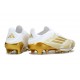 Buty adidas F50+ Elite FG Biały Złoto