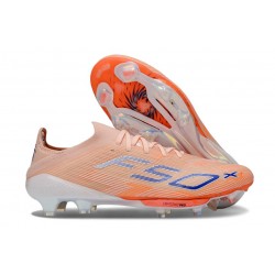 Buty Pilkarskie adidas F50+ FG Pomarańczowy Niebieski