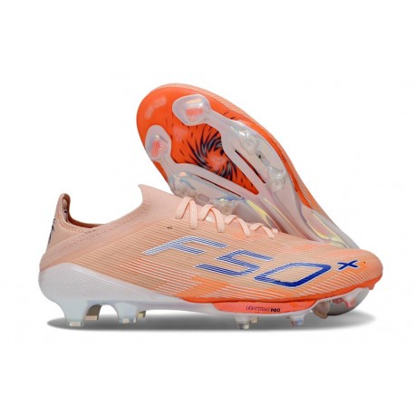 Buty Pilkarskie adidas F50+ FG Pomarańczowy Niebieski