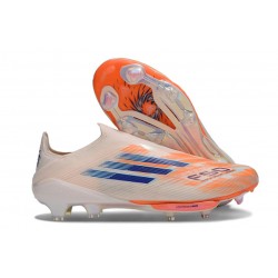 Korki Piłkarskie adidas F50+ Laceless FG Pomarańczowy Niebieski