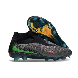Wysokie buty piłkarskie Nike Phantom 6 Elite FG Czarny Zielony