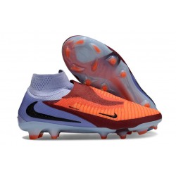 Wysokie buty piłkarskie Nike Phantom 6 Elite FG Niebieski Czerwony Czarny