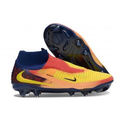 Wysokie Nike Phantom 6 Elite FG X Haaland Pomarańczowy Niebieski Czerwony