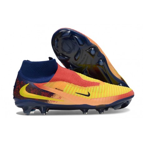 Wysokie Nike Phantom 6 Elite FG X Haaland Pomarańczowy Niebieski Czerwony