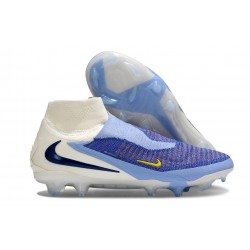 Wysokie buty piłkarskie Nike Phantom 6 Elite FG Niebieski Biały Czarny