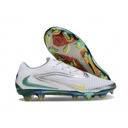 Nike Phantom 6 Niskie Elite FG Biały Srebro Zielony